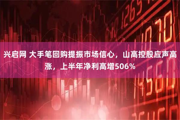 兴启网 大手笔回购提振市场信心，山高控股应声高涨，上半年净利高增506%