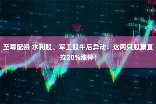 至尊配资 水利股、军工股午后异动！这两只股票直拉20%涨停！