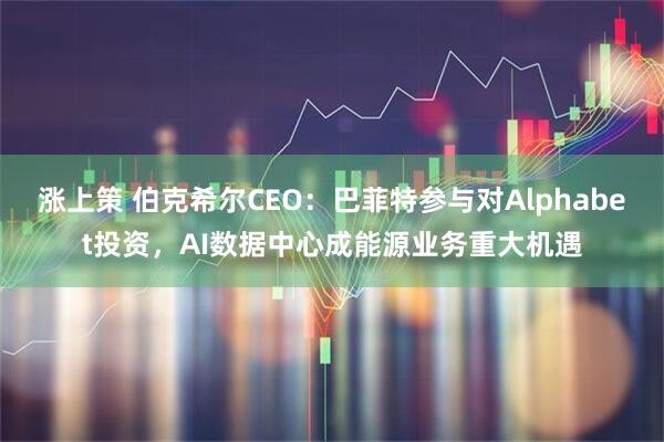 涨上策 伯克希尔CEO：巴菲特参与对Alphabet投资，AI数据中心成能源业务重大机遇